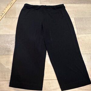 CHICOS CHICO'S WOMENS SIZE 1 BLACK CROPPED TRAVELERS PANTS US SIZE 8